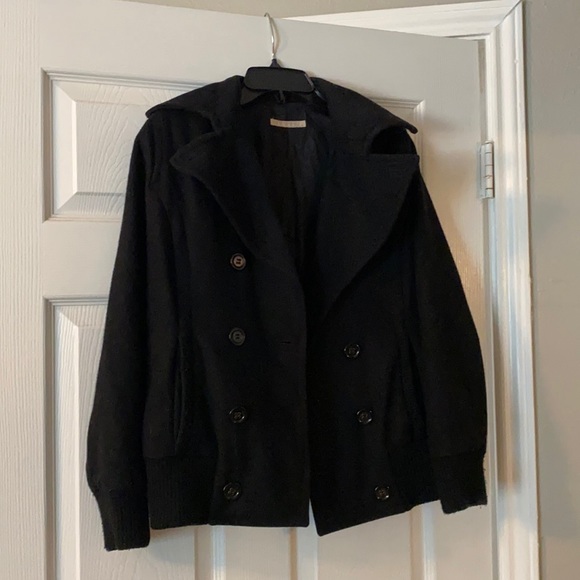 Black Button Coat - Picture 1 of 8